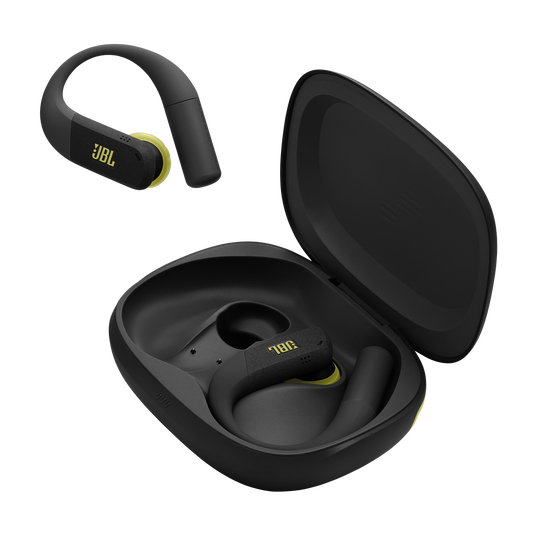 JBL Endurance Peak 4 - Black / Lime - True Wireless Noise Cancelling Sport Earbuds - Detailshot 8