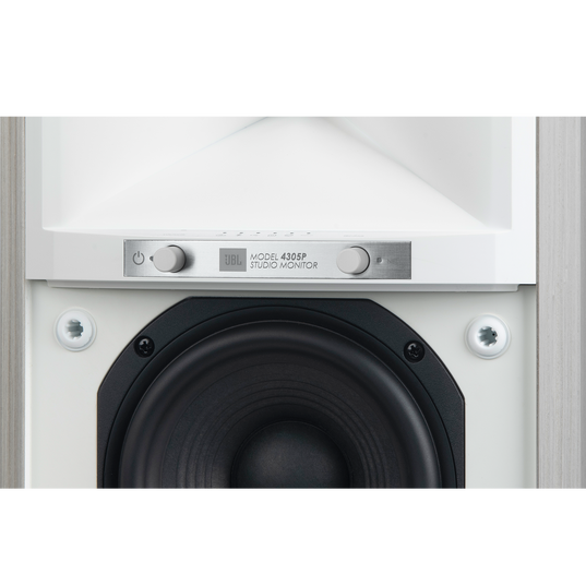4305P Studio Monitor - White Aspen - Powered Bookshelf Loudspeaker System - Detailshot 7