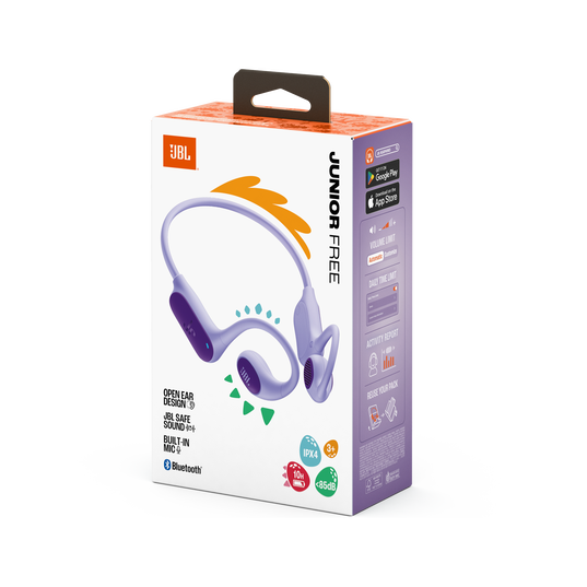 JBL Junior Free - Purple - Wireless open-ear kids headphone - Detailshot 15