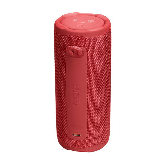JBL Grip - Red - Compact Bluetooth speaker with bold JBL Pro Sound and ambient light - Back