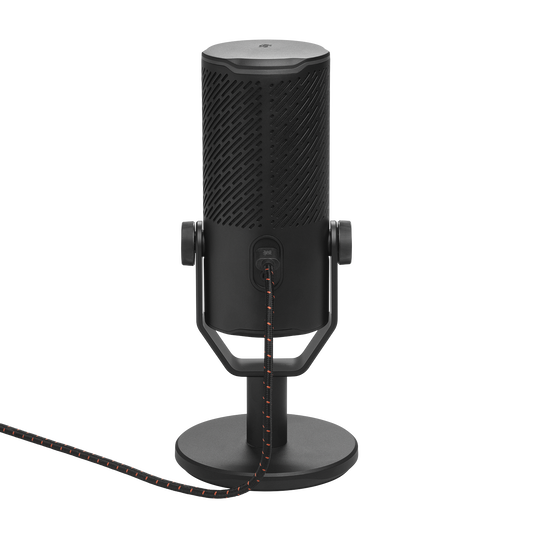 JBL Quantum Stream Studio - Chrome - Quad pattern premium USB microphone for streaming, recording and gaming - Back