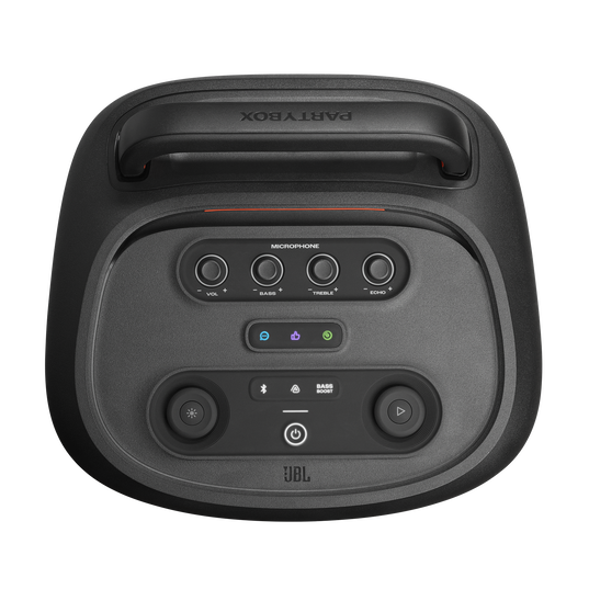 JBL PartyBox 520 - Black - Portable battery-powered party speaker with powerful and loud sound - Top