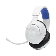 JBL Quantum 360P Console Wireless - White - Wireless over-ear console gaming headset with detachable boom mic - Hero