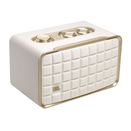 JBL Authentics 200 - White - Smart home speaker with Wi-Fi, Bluetooth and Voice Assistants with retro design - Hero JBL Authentics 200 - White - Smart home speaker with Wi-Fi, Bluetooth and Voice Assistants with retro design - Hero