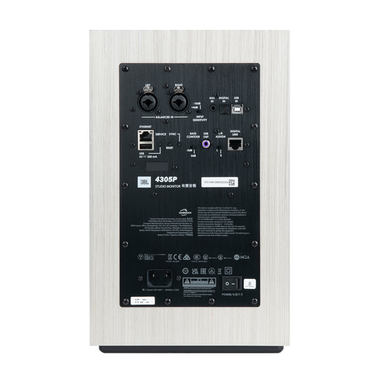 4305P Studio Monitor - White Aspen - Powered Bookshelf Loudspeaker System - Detailshot 8