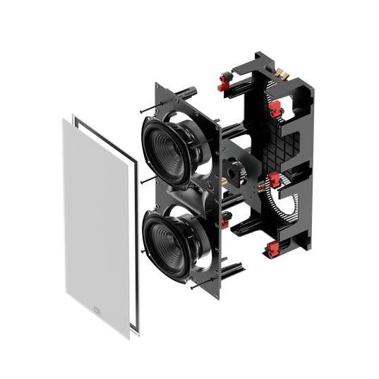 Studio 88lCR - White - Dual 8" (203mm) 2-way In-Wall Loudspeaker - Right