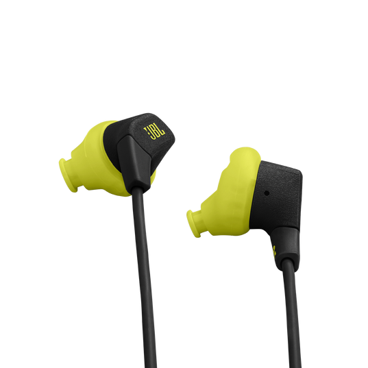 JBL Endurance Run 3 - Black / Lime - Wired Sport Headphones - Detailshot 1