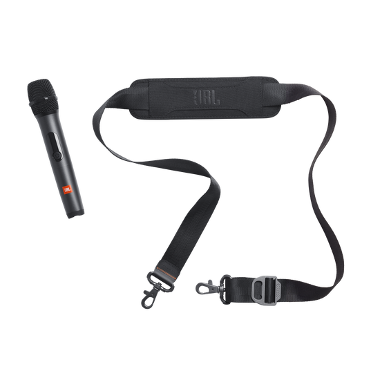 JBL PartyBox On-the-Go Essential - Black - Portable party speaker with built-in lights and wireless mic - Detailshot 1