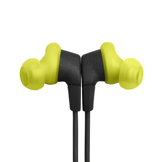 JBL Endurance Run 3 Wireless - Black / Lime - Wireless Sport Headphones - Front