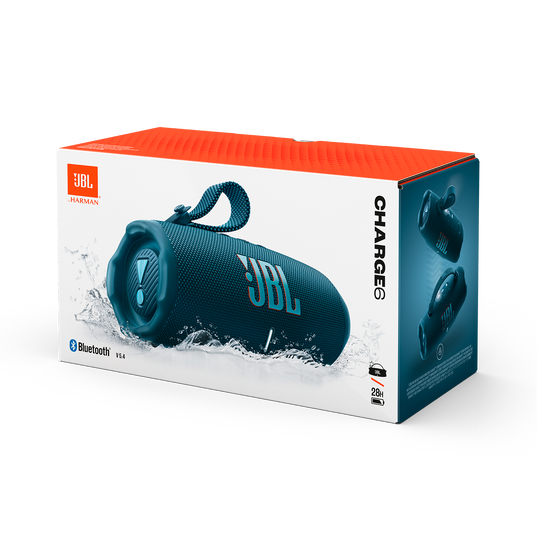JBL Charge 6 - Blue - Portable waterproof and drop-proof Bluetooth speaker - Detailshot 4
