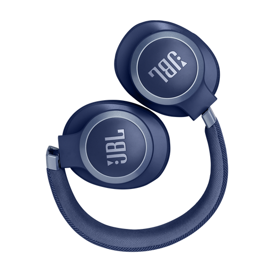 JBL Live 770NC - Blue - Wireless Over-Ear Headphones with True Adaptive Noise Cancelling - Detailshot 5
