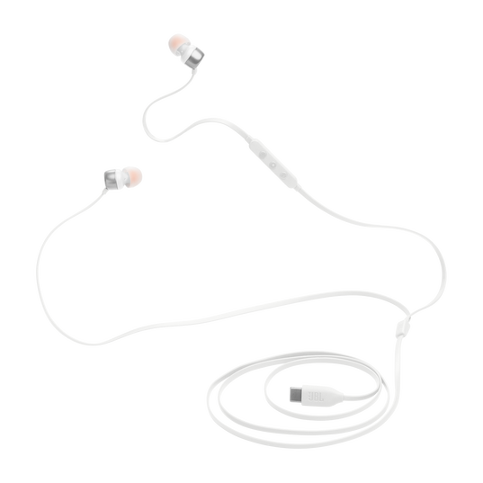 JBL Tune 310C USB - White - Wired Hi-Res In-Ear Headphones - Detailshot 5