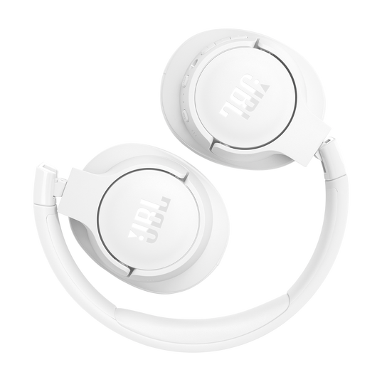 JBL Tune 770NC - White - Adaptive Noise Cancelling Wireless Over-Ear Headphones - Detailshot 4