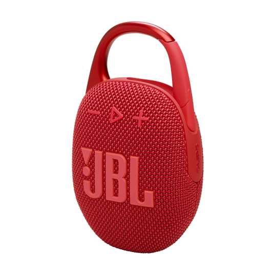 JBL Clip 5 - Red - Ultra-portable waterproof speaker - Detailshot 1