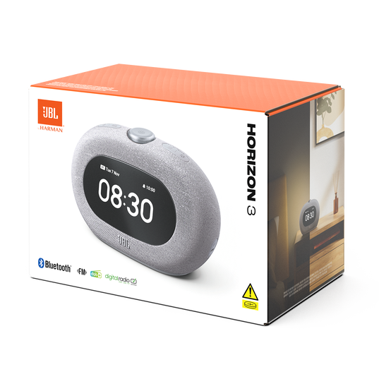 JBL Horizon 3 with FM - Grey - Bluetooth® clock radio speaker with FM - Detailshot 8
