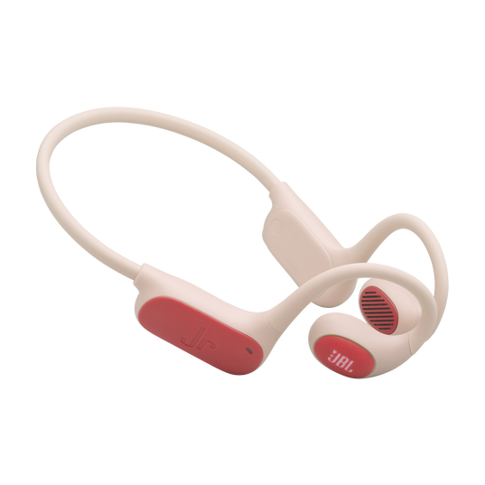 JBL Junior Free - Peach - Wireless open-ear kids headphone - Hero
