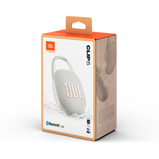 JBL Clip 5 - White - Ultra-portable waterproof speaker - Detailshot 15