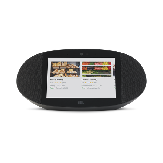 JBL LINK VIEW - Black - JBL legendary sound in a Smart Display with the Google Assistant. - Front