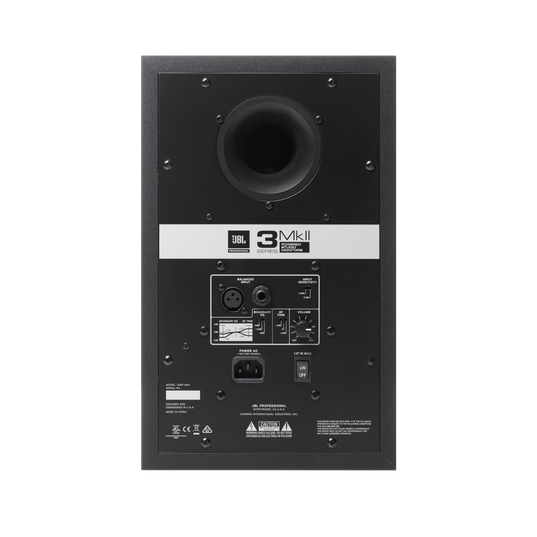 JBL 306P MkII - Black - Powered 6" (15.24 cm) Two-Way Studio Monitor - Back