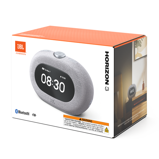 JBL Horizon 3 with FM - Grey - Bluetooth&reg; clock radio speaker with FM - Detailshot 8