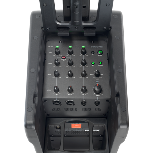 JBL IRX ONE - Black - All-in-One Column PA with Built-In Mixer and Bluetooth Streaming - Detailshot 5