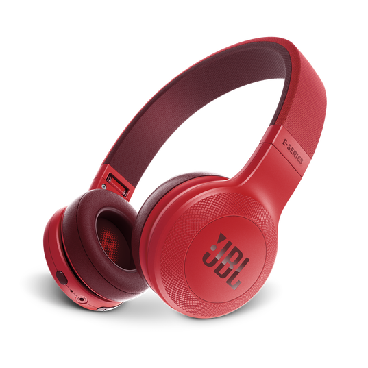 JBL E45BT - Red - Wireless on-ear headphones - Hero