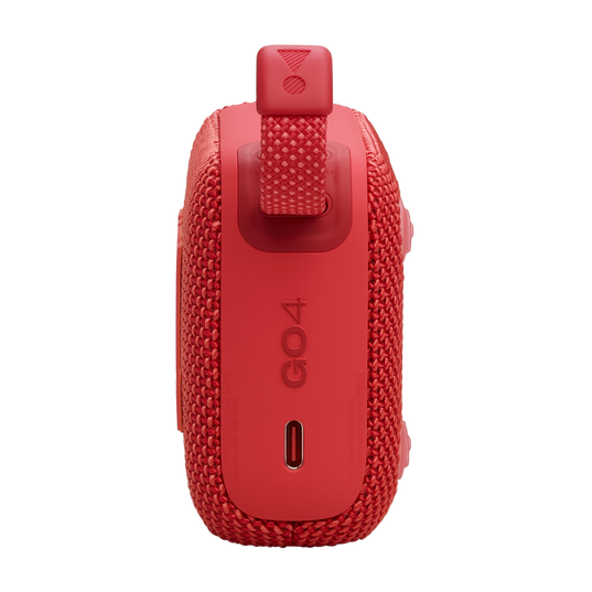 JBL Go 4 - Red - Ultra-Portable Bluetooth Speaker - Left