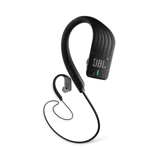 JBL Endurance SPRINT - Black - Waterproof Wireless In-Ear Sport Headphones - Hero