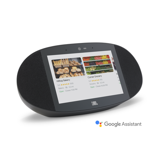 JBL LINK VIEW - Black - JBL legendary sound in a Smart Display with the Google Assistant. - Hero