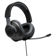 JBL Free WFH - Black - Wired over-ear headset with detachable mic - Hero