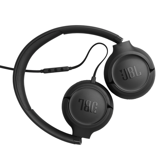JBL Tune 530C - Black - Wired on-ear headphones - Back