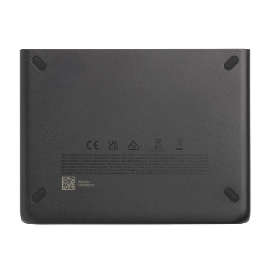 JBL Battery 600 with Charging Case - Black - An easy-to-replace spare battery with charging case - Bottom