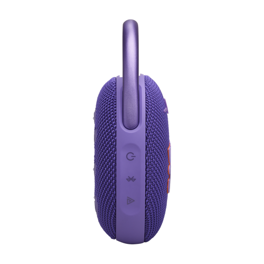 JBL Clip 5 - Purple - Ultra-portable waterproof speaker - Left