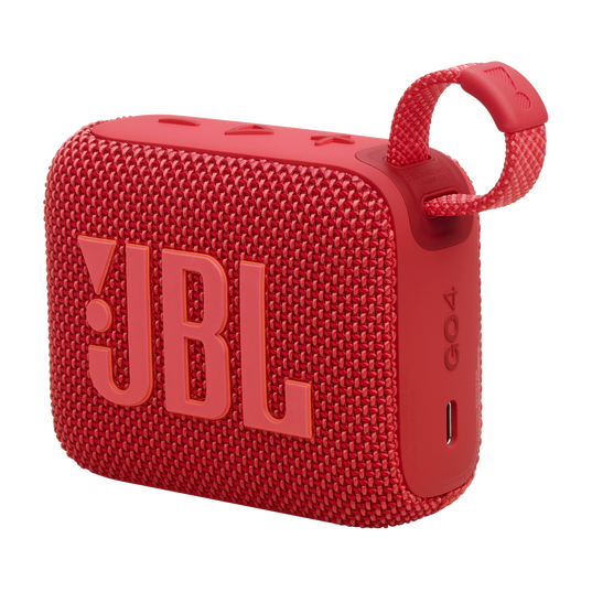 JBL Go 4 - Red - Ultra-Portable Bluetooth Speaker - Detailshot 1