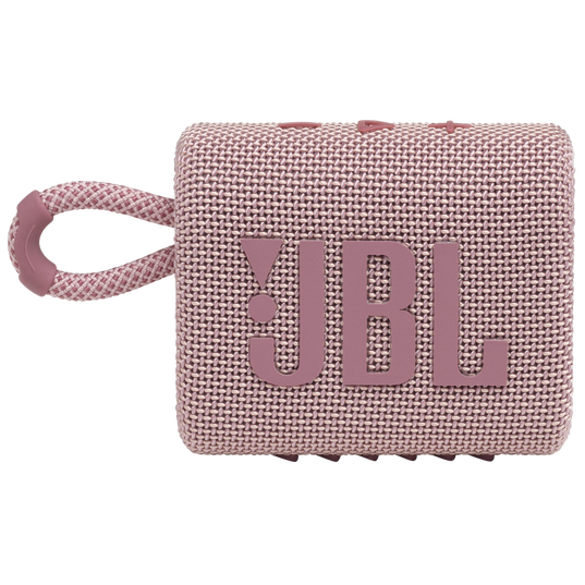 JBL Go 3 - Pink - Portable Waterproof Speaker - Front