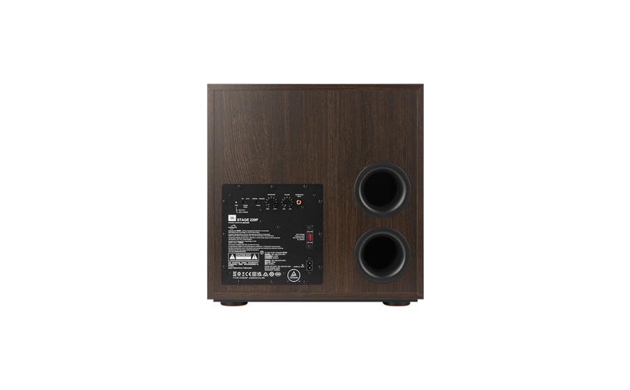 Bass-Reflex Design with Dual Rear-Firing Flared Ports